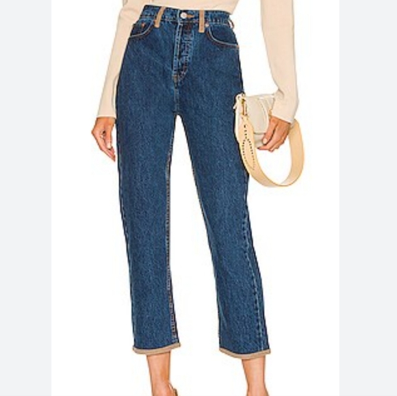 Still Here Tate Woodland Tapered Leg Jeans Classic Blue Size 24 - Picture 14 of 14